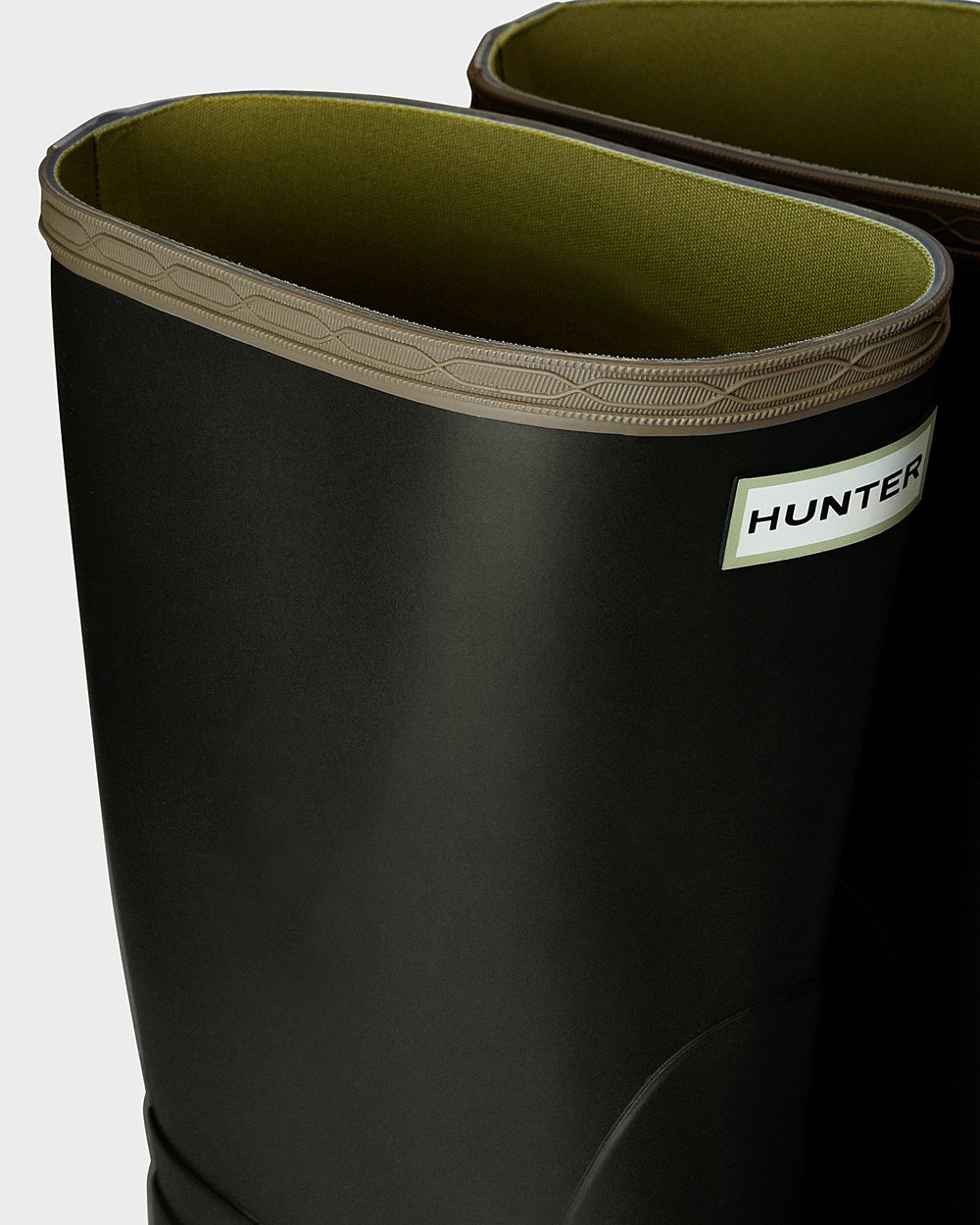 Hunter Gardener Short Rain Boots - Online Womens Dark Olive - CLWDEN813